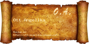 Ott Angelika névjegykártya
